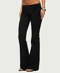 Edikted Women's Junipar Waist Tie Flared Pants