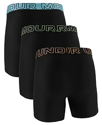 Under Armour Men's Performance Tech Solid 6" Boxer Briefs, 3-Pack