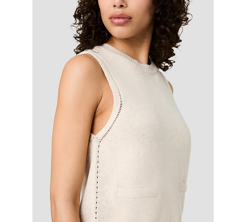 French Connection Women's Mozart Crewneck Sleeveless Knit Top