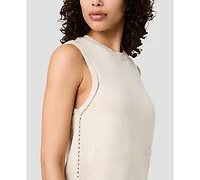 French Connection Women's Mozart Crewneck Sleeveless Knit Top