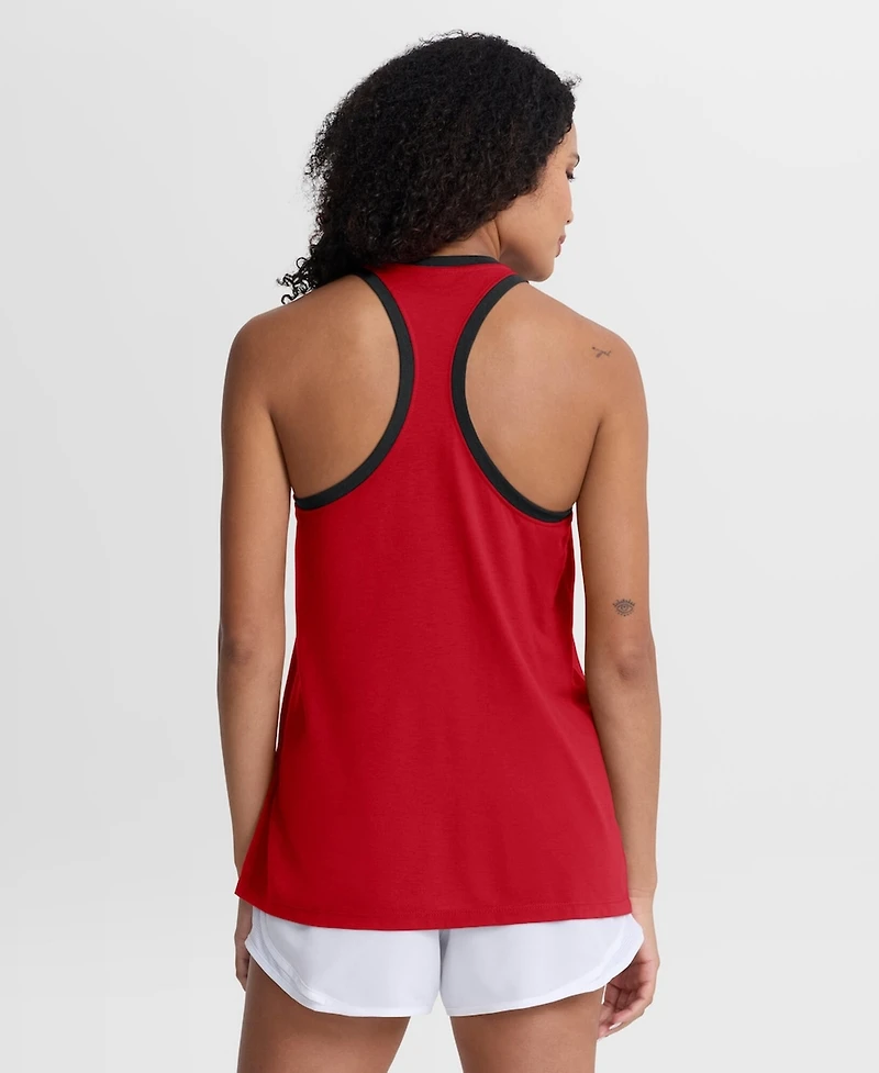 Nike Women's Red Cincinnati Reds Tri-Blend Dri-fit Racerback Tank Top