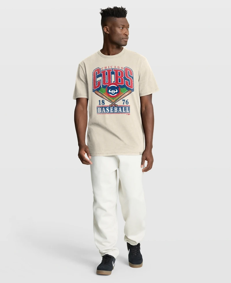 Fanatics Men's Tan Chicago Cubs Stadium Slub T-Shirt
