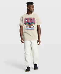 Fanatics Men's Tan Chicago Cubs Stadium Slub T-Shirt