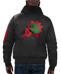Starter x Ty Mopkins Men's Black Phoenix Suns History Month Satin Full-Zip Jacket