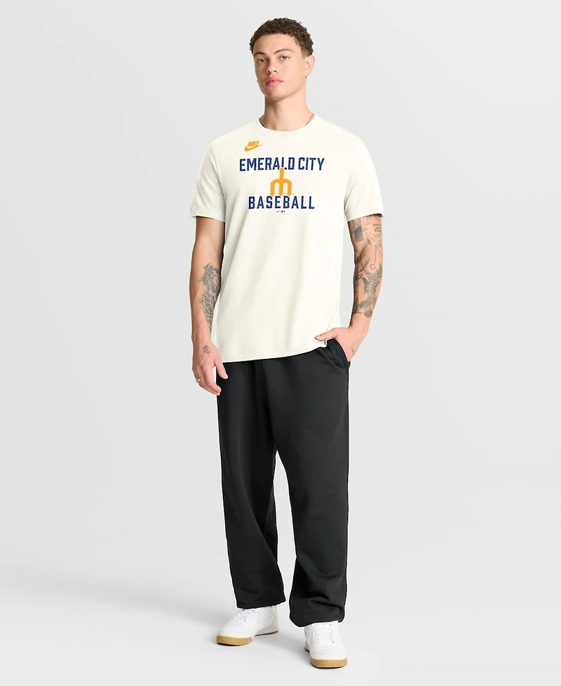 Nike Men's Cream Seattle Mariners Cooperstown Collection ‘70s Inspired T-Shirt
