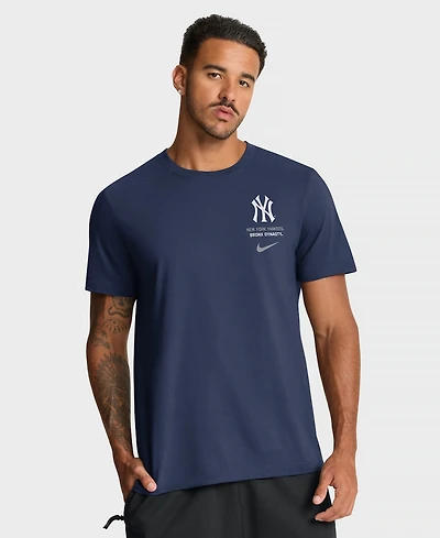 Nike Men's Navy New York Yankees Primetime 2-Hit T-Shirt