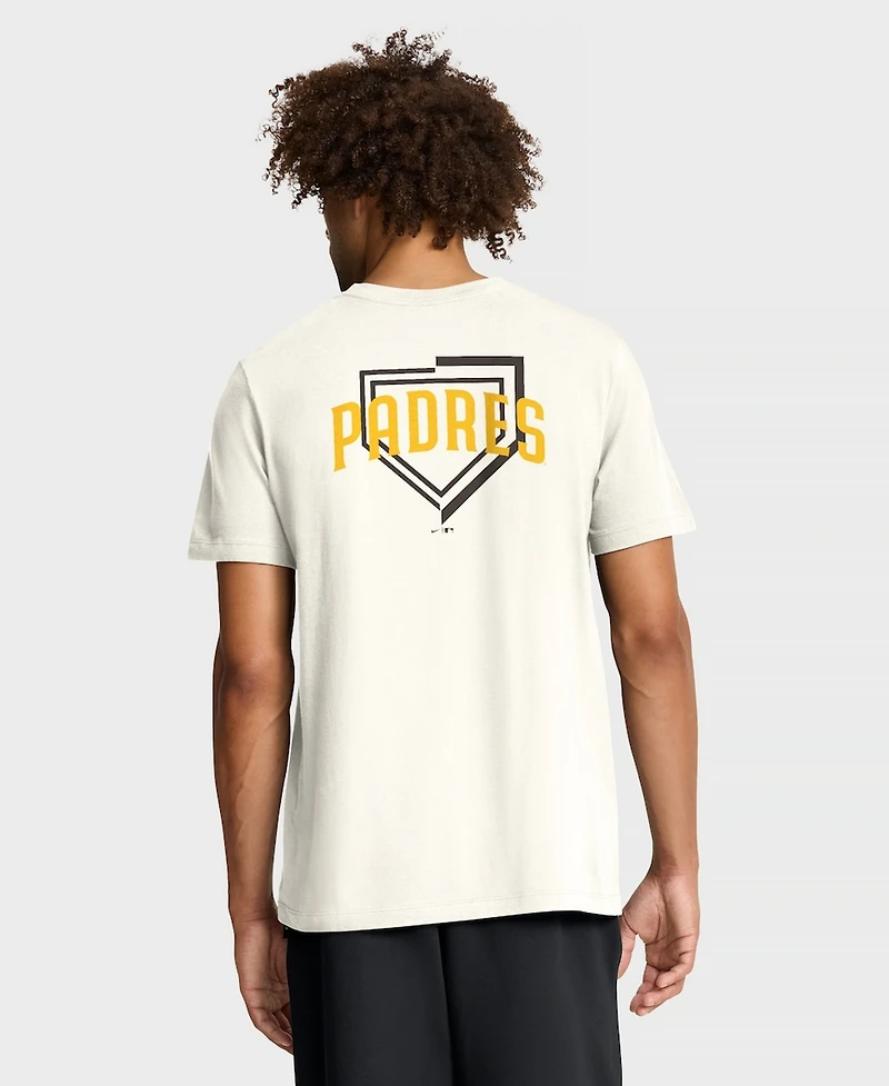 Nike Men's Cream San Diego Padres Primetime 2-Hit T-Shirt