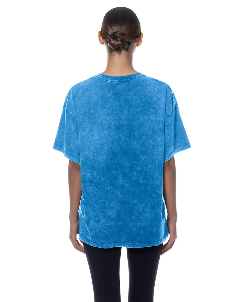 New Era Women's Blue Detroit Lions Throwback Oversized T-Shirt