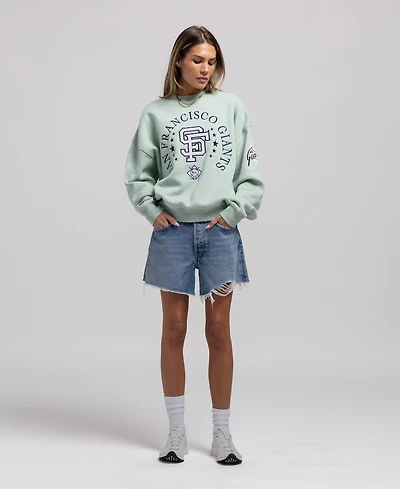 Mitchell & Ness Women's Green San Francisco Giants Yacht Rock Sweatshirt