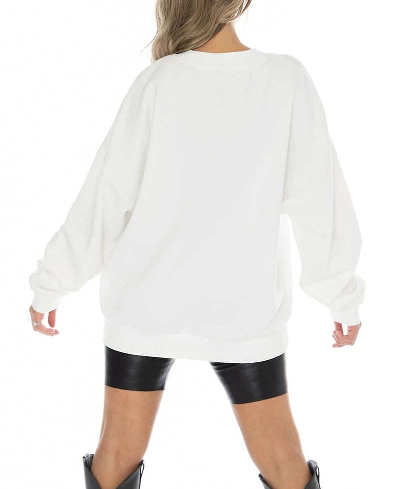 Gameday Couture Women's White St. John's Red Storm Fair Catch Pullover Sweatshirt