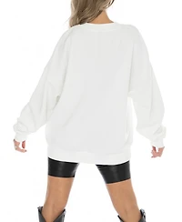 Gameday Couture Women's White St. John's Red Storm Fair Catch Pullover Sweatshirt