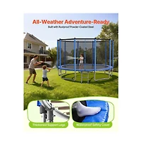 Ruie 15 ft Round Outdoor Trampoline Heavy Duty Astm Approved 470 lb Capacity