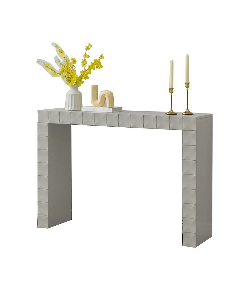 Kings Brand Furniture Turlock Wooden Console Table - Minimalist Sofa Table, Side Entryway and Display