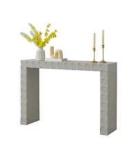 Kings Brand Furniture Turlock Wooden Console Table - Minimalist Sofa Table, Side Entryway and Display
