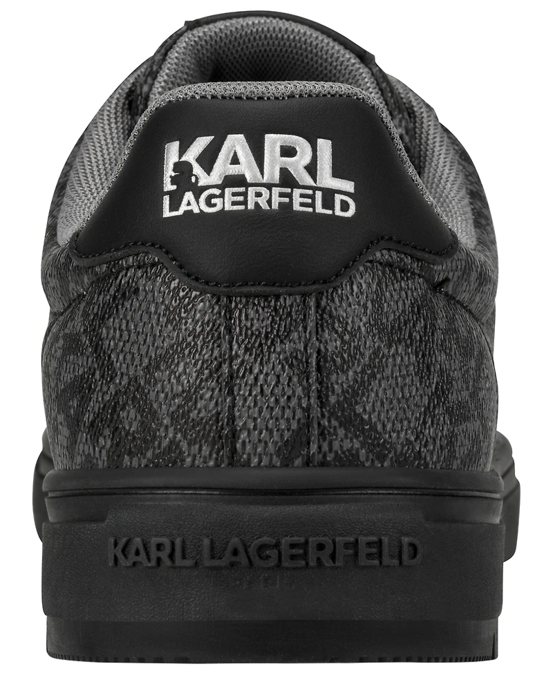 Karl Lagerfeld Paris Men's Fabien All-Over Logo Lace-Up Sneakers