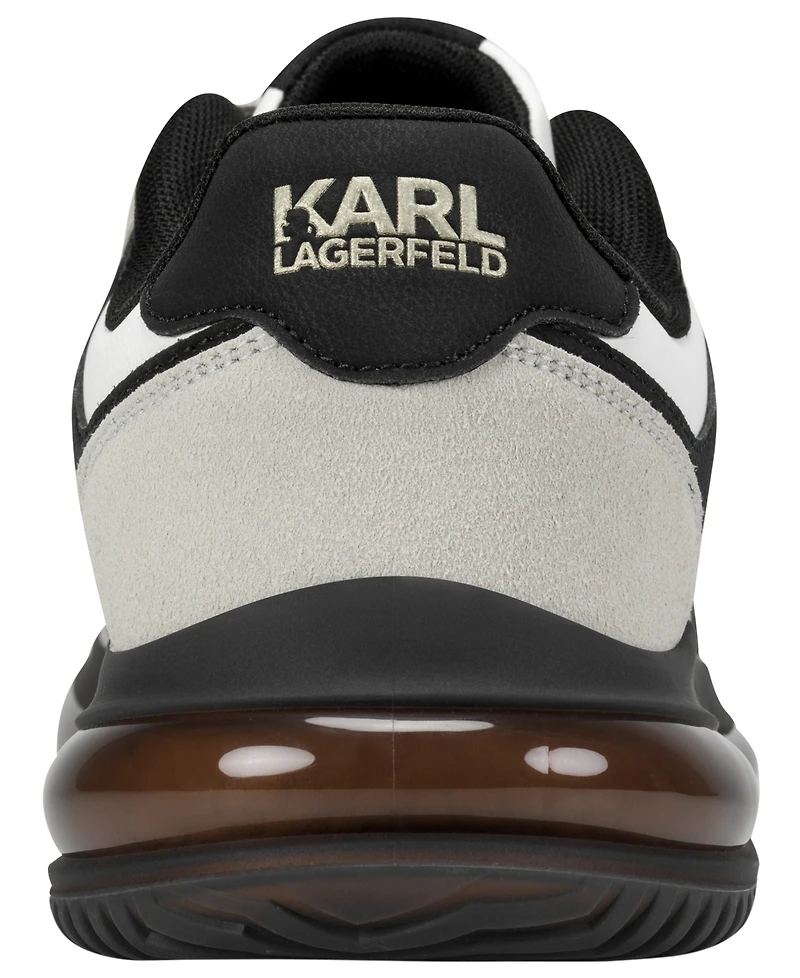 Karl Lagerfeld Men's Nadir Mixed-Media Lace-Up Runner Sneakers