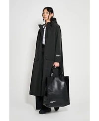 Stutterheim Women's Mosebacke Long Patch Matte Raincoat