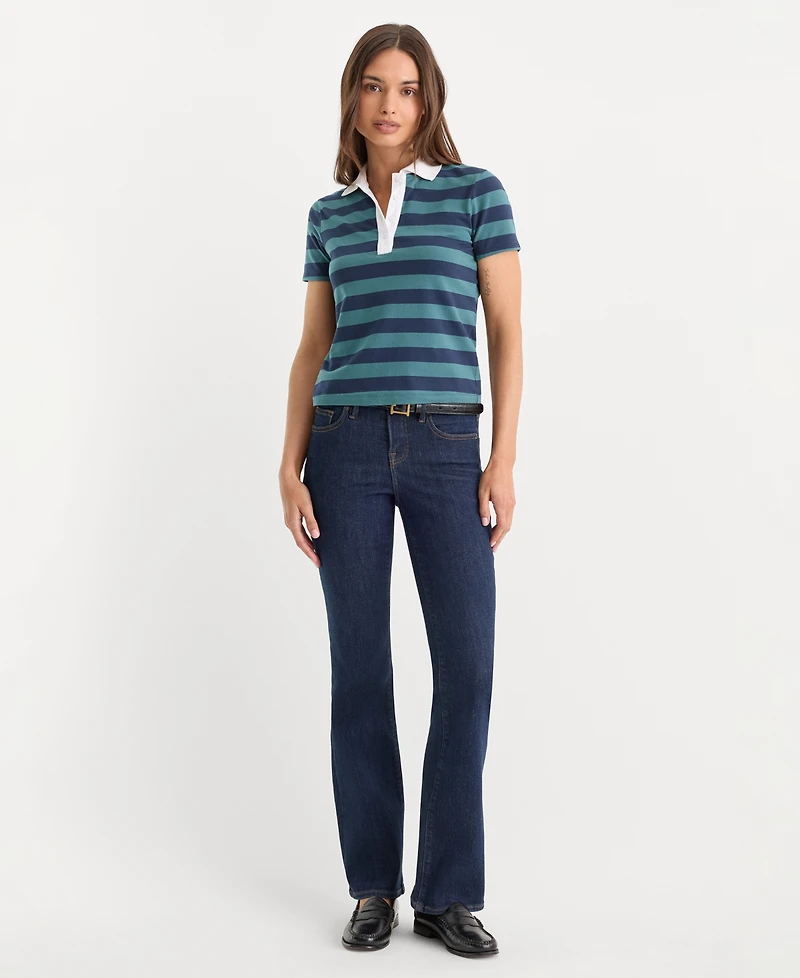 Good American Women's Short-Sleeve Polo Shirt, Created for Macy's
