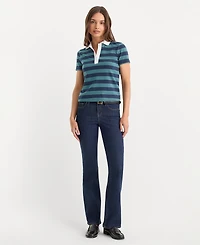 Good American Women's Short-Sleeve Polo Shirt, Created for Macy's