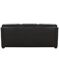Gaspare 90" Leather 3-Seat Sofa, Macy's Exclusive