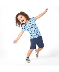 Mightly Toddler Girls Fair Trade Organic Cotton Ribbed Scoop Neck Tee