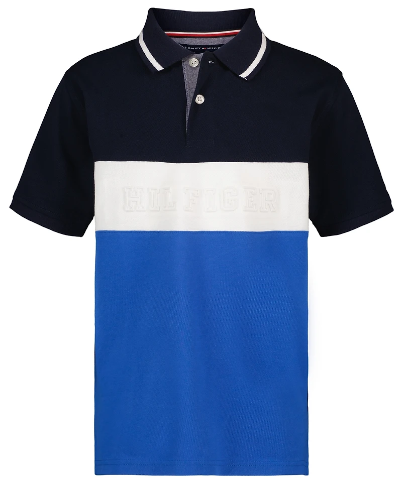 Tommy Hilfiger Boys' 8-20 Color-Blocked Logo Polo Shirt
