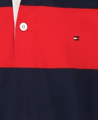 Tommy Hilfiger Boys' 8-20 Striped Long-Sleeve Rugby Polo Shirt