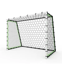 Xo 5-in-1 Soccer Goal , Portable Steel Frame Soccer Net with Rebounder, Collapsible Training Goal for Backyard Practice