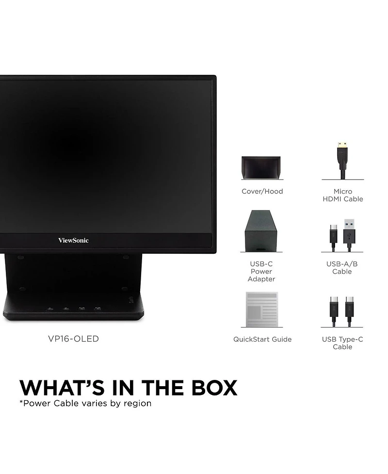 ViewSonic VP16-oled 15.6" 16:9 Full Hd Portable Ips Led Monitor