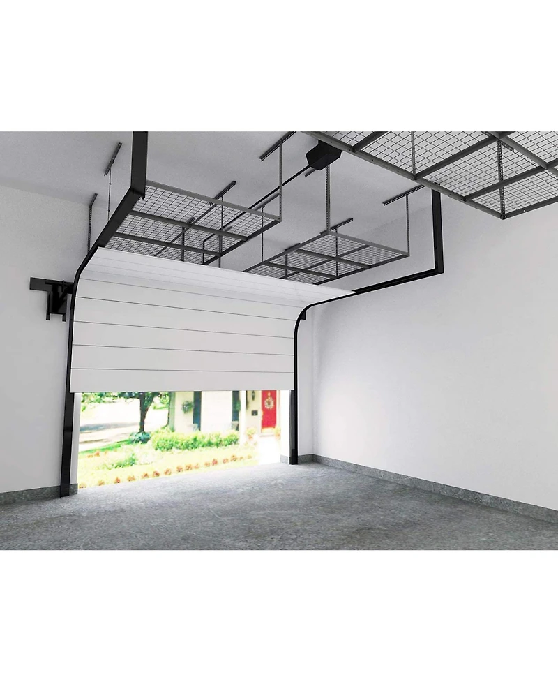 Fleximounts 2 Pack Overhead Garage Storage Adjustable Ceiling Rack
