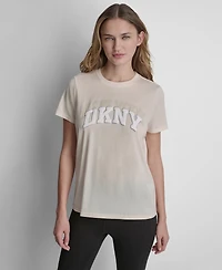 Dkny Sport Women's Varsity Logo Crewneck T-Shirt