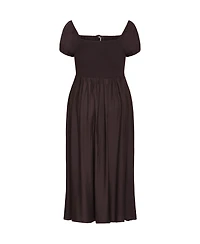 City Chic Plus Abbigail Split Maxi Dress