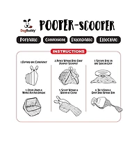 DogBuddy Dog Pooper Scooper With Waste Bag Dispenser