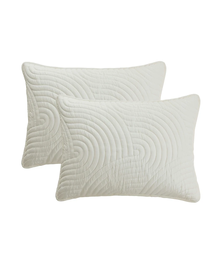 Vcny Home Sands 3-Piece Curved Quilt Set