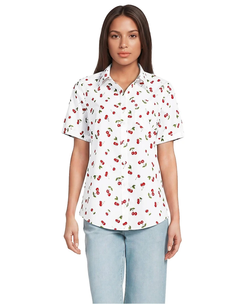 Lands' End Women's Wrinkle Free No Iron Shirt