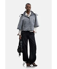 Desigual Women's Poncho denim 100% cotton