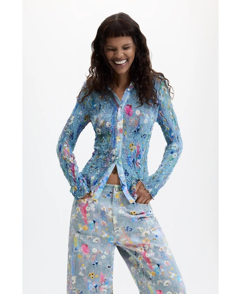 Desigual Women's Printed denim trousers