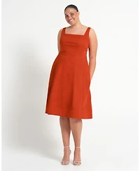 Estelle Women's Rohana A-Line Cotton Summer Mini Dress