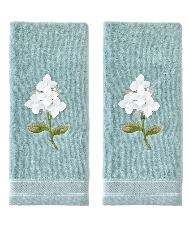 Skl Home Farm Hydrangea Curved 2-Piece Hand Towel Set