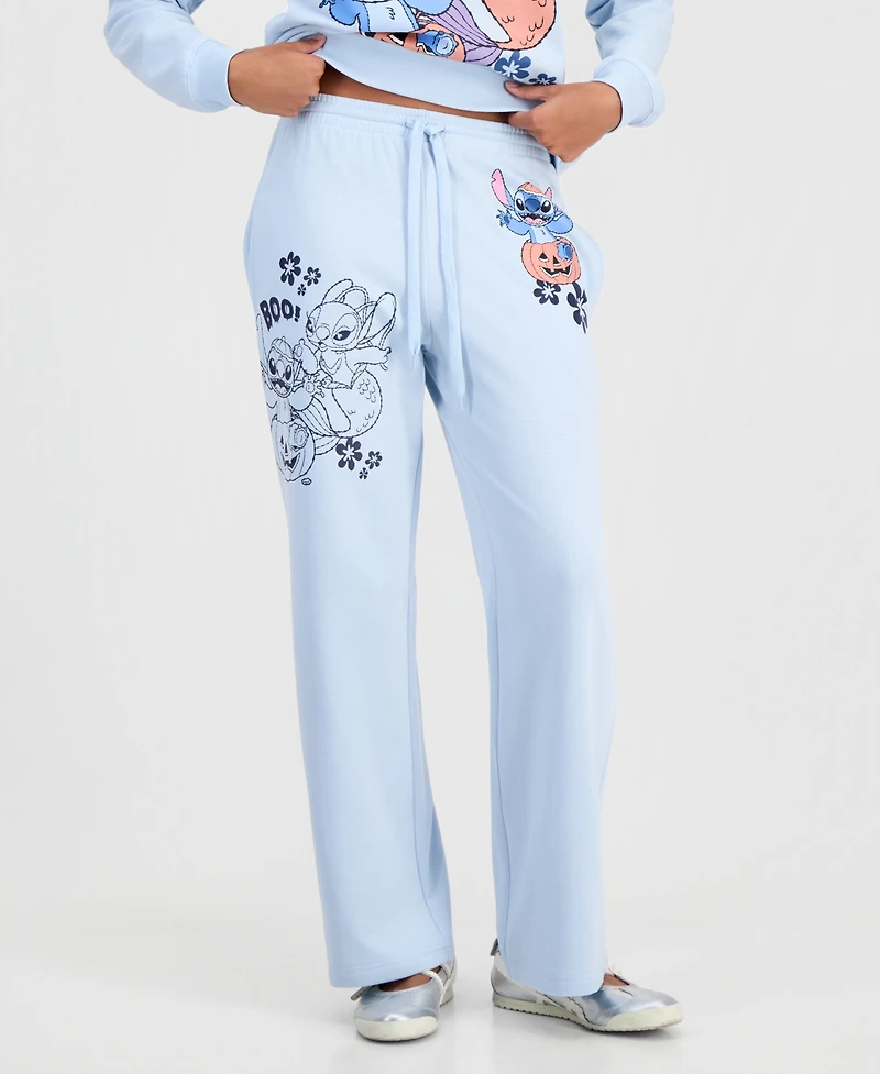 Disney Juniors' Stitch Halloween Fleece Sweatpants