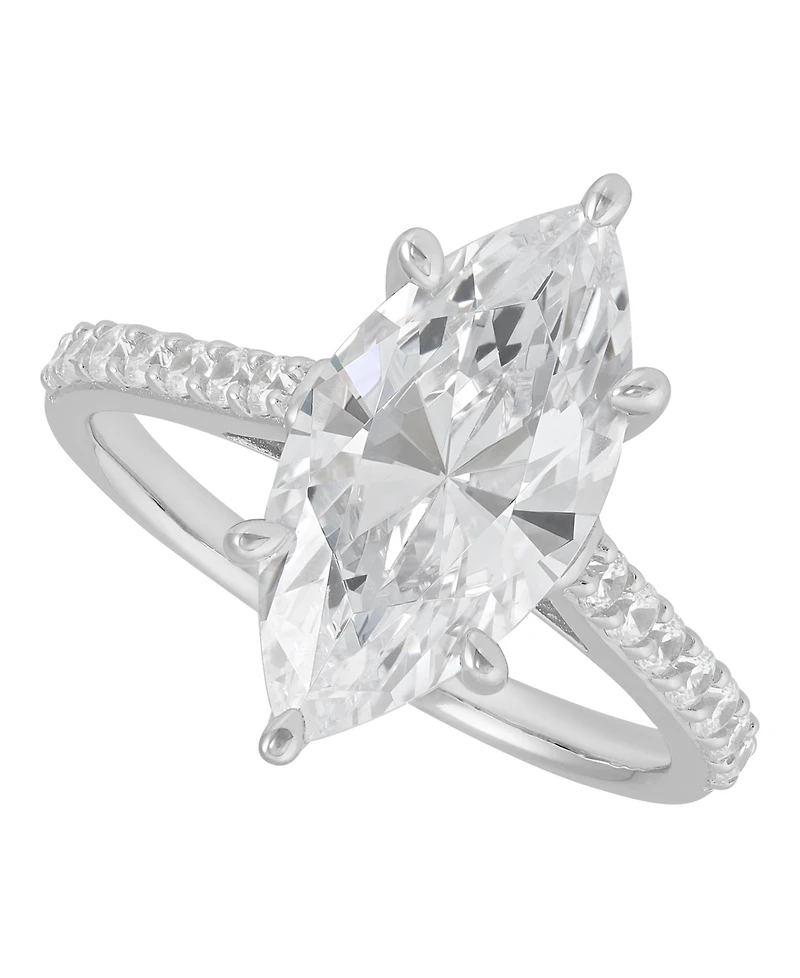 Arabella White Cubic Zirconia Ring (7-1/3 ct. t.w.) in Sterling Silver Rhodium
