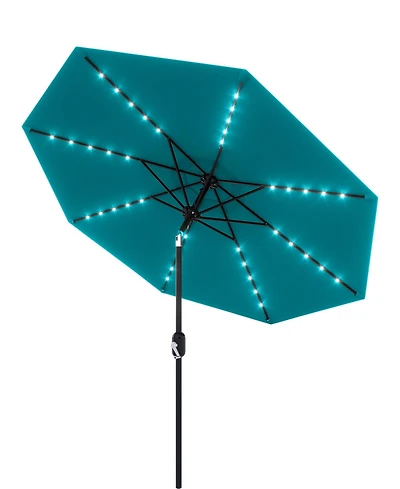 gaomon 10feet Outdoor Patio Umbrella, Table Umbrella with Solar Lights for Yard, Deck