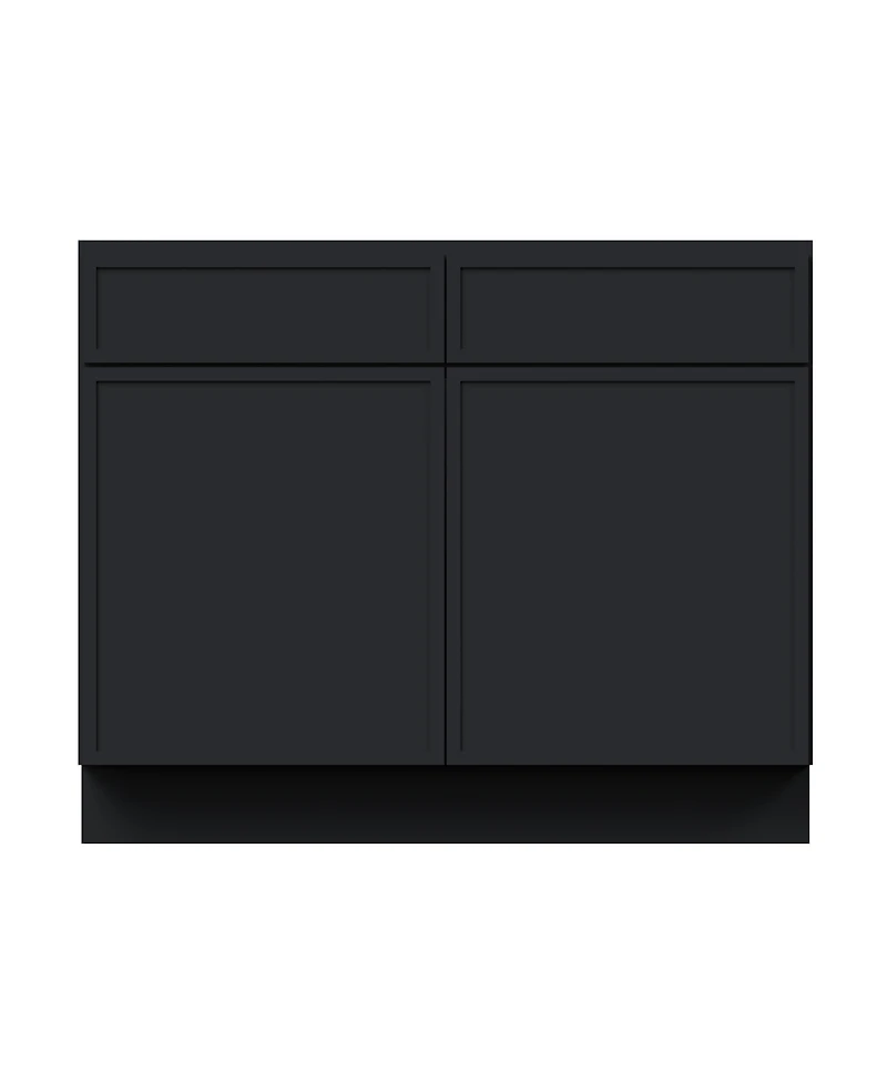 Boyel Living 42 Inch Wide Standard Base Cabinet, Ready to Assemble Kitchen Cabinet with Solid Wood Frame, Soft-Close Slides and Hinges