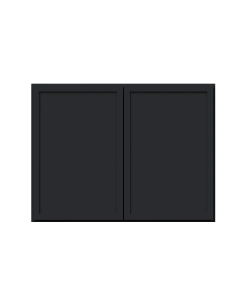 Boyel Living 24 Inch x18 Inch Double Door Short Wall Cabinet, Ready to Assemble Kitchen Cabinet with Solid Wood Frame, Soft-Close Slides and Hinge