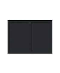 Boyel Living 24 Inch x18 Inch Double Door Short Wall Cabinet, Ready to Assemble Kitchen Cabinet with Solid Wood Frame, Soft-Close Slides and Hinge