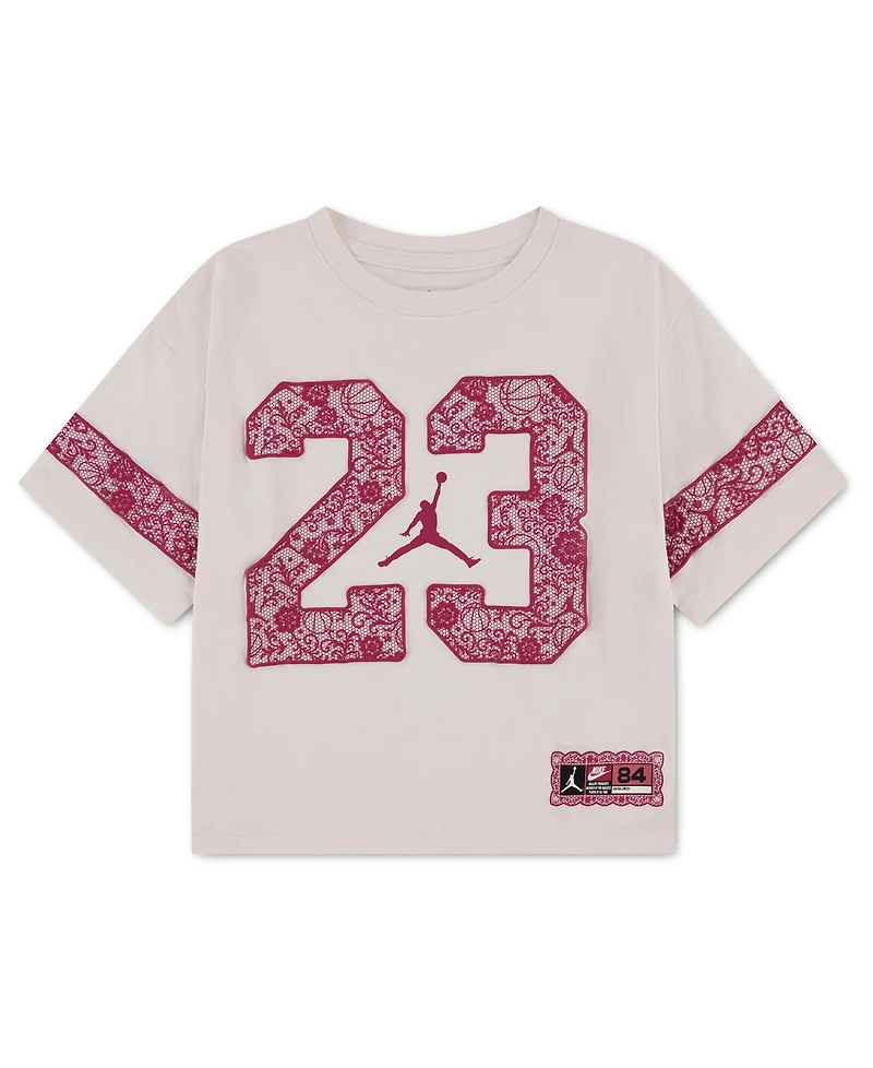 Jordan Girls' 7-16 Lace 23 Graphic Short-Sleeve T-Shirt