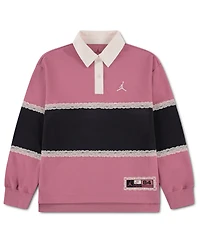 Jordan Girls' 7-16 Dri-Fit Allstar Rugby Sweatshirt