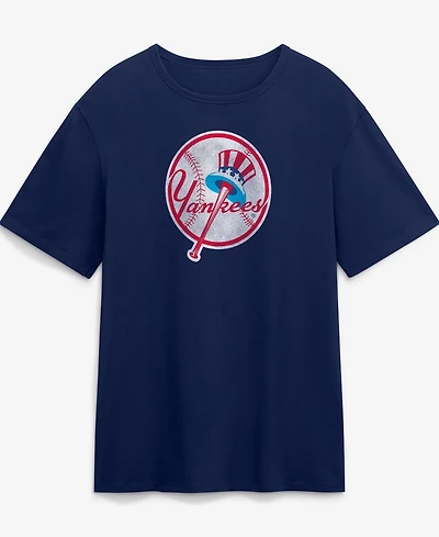 Fanatics Men's Navy New York Yankees Vintage Logo Legacy T-Shirt