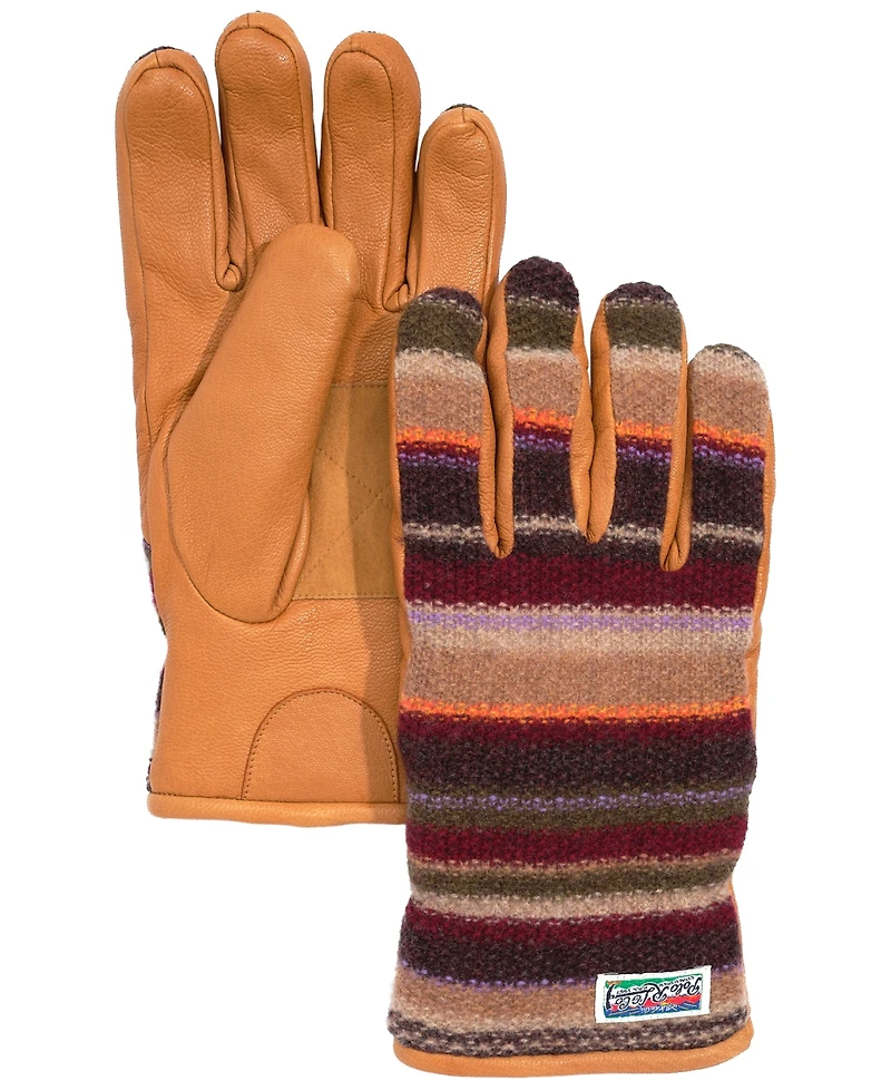 Polo Ralph Lauren Men's Textural Stripe Hybrid Gloves