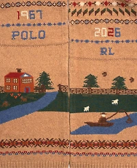 Polo Ralph Lauren Men's Knit Sampler Print Scarf